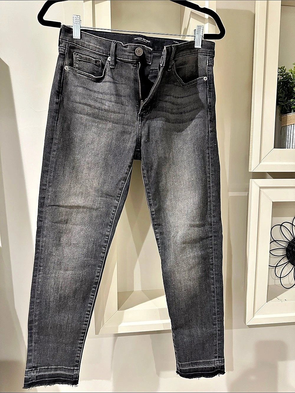 Banana Republic Skinny Jeans Charcoal Waist 28S